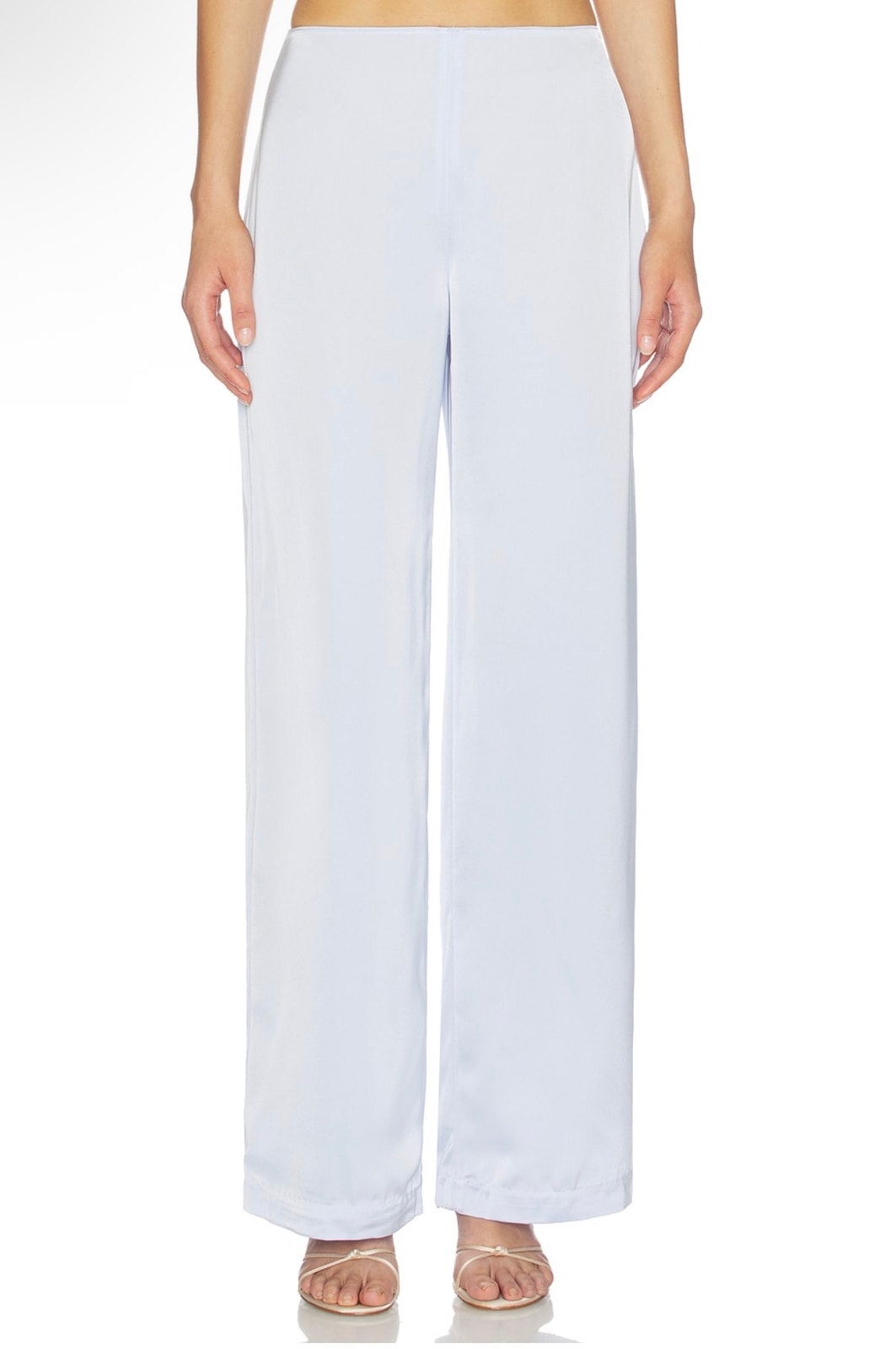 Amanda Uprichard Linda Pants In Arctic Blue Size Small